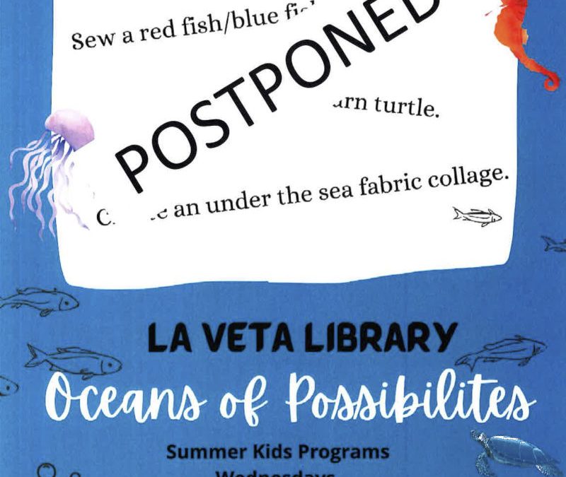 POSTPONED! – Summer Reading Program Week 2