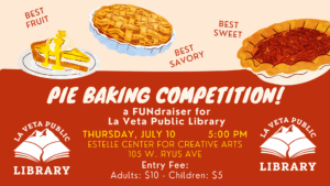 Pie Baking Competition and FUNdraiser!