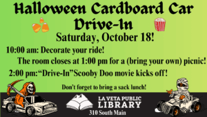 Halloween Cardboard Car Drive-In!