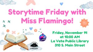 Storytime Friday with Miss Flamingo!